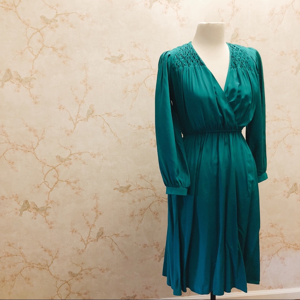 1940’s style Hollywood Vintage Silk Dress